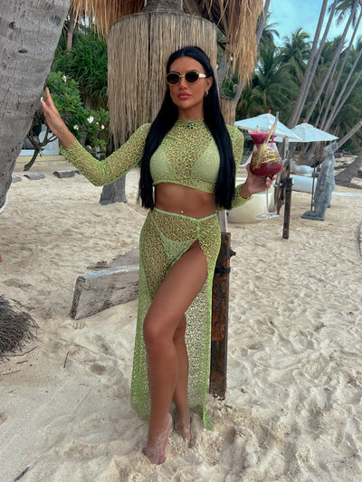 Marbella Co Ord (green) - Festigirl